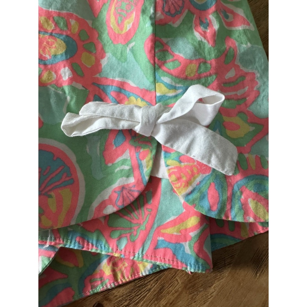 Lilly Pulitzer Multicolor Cotton Blend Sleeveless Dress Sz XS Back Zip Resort - Picture 5 of 8